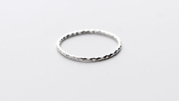 925 sterling silver textured above knuckle ring