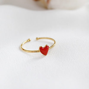 Signature line - ring -18k Gold Plated 925 STerling SIlver - Scarlett
