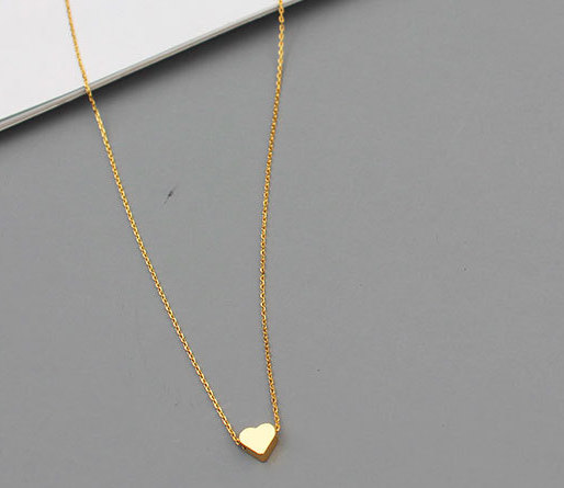 necklace - 18k gold plated - heart - Jasmine
